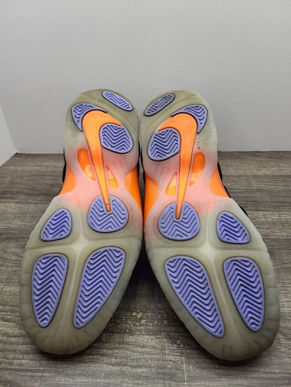 Nike Little Posite One GS Twilight Pulse Orange Black Shoes 644791-008 Size 6Y
